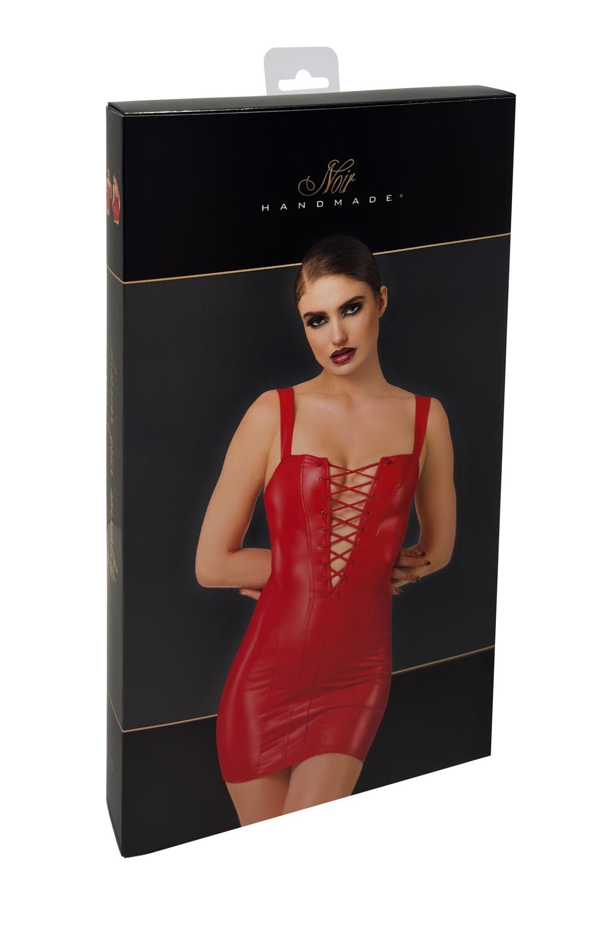 F364 Bombshell Lace-Up Mini Dress red - 3XL-7