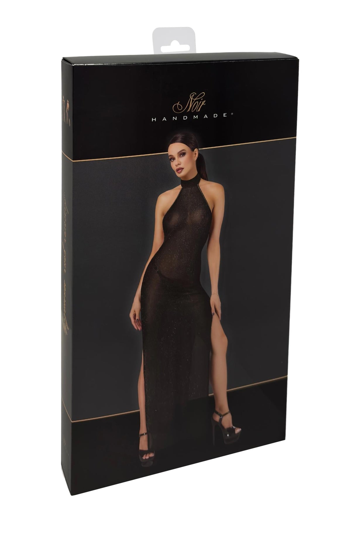 F372 Onyx Twin-slit Long dress - 3XL-7
