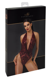 F386 Kink Royal cascade bodysuit red - 3XL-8