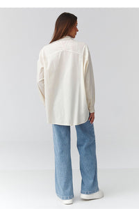  Long sleeve shirt model 224101 Makadamia 